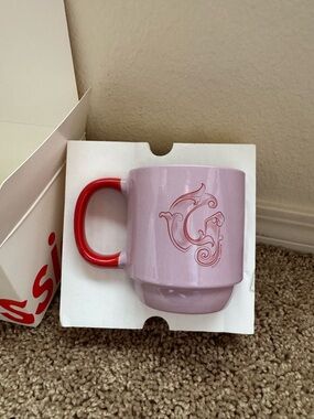 Pink & Red Glossier London Mug NIB